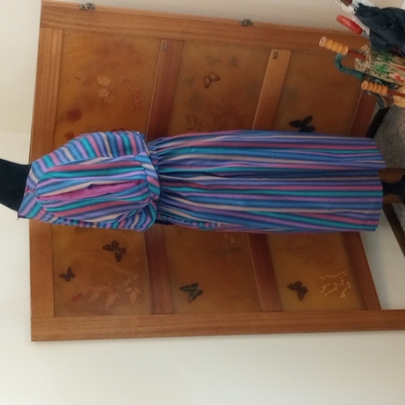 VTG 80’s Cottagecore Pastel J.J. of California Dress - Picture 6 of 15